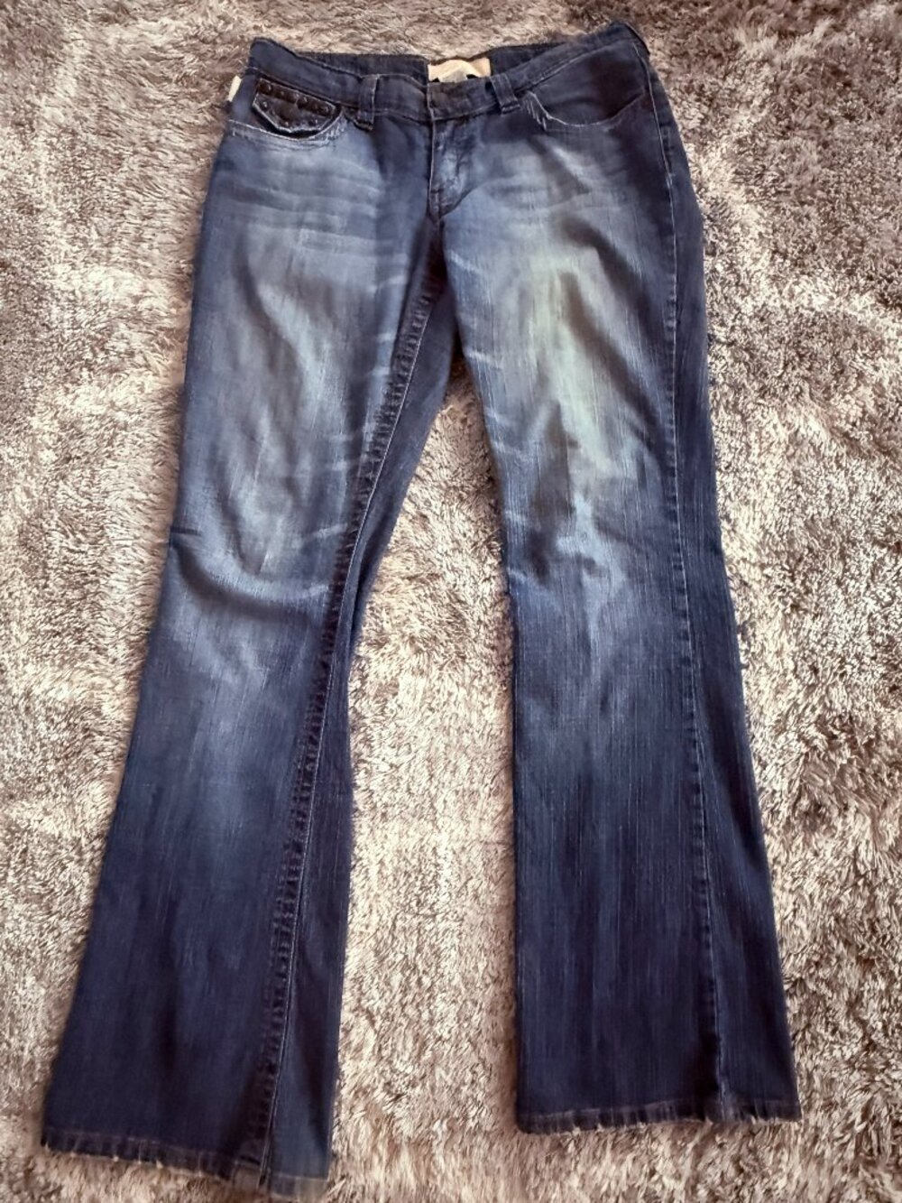 Tyte Jeans Y2K Style Studded Bootcut Jeans – Size 9